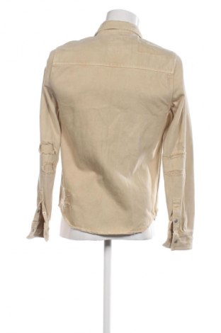 Мъжка риза Zara, Размер S, Цвят Бежов, Цена 21,99 лв.