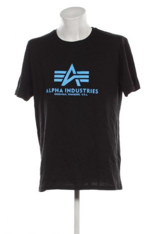 Мъжка тениска Alpha Industries, Размер XXL, Цвят Черен, Цена 62,99 лв.