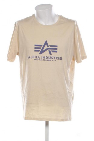 Tricou de bărbați Alpha Industries, Mărime XXL, Culoare Bej, Preț 196,99 Lei
