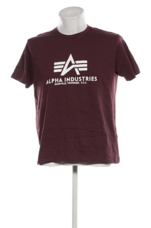 Tricou de bărbați Alpha Industries, Mărime L, Culoare Roșu, Preț 85,99 Lei