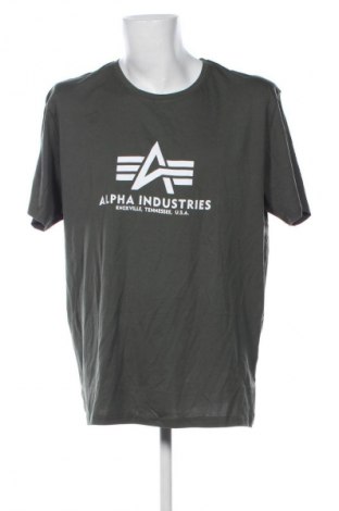 Мъжка тениска Alpha Industries, Размер 3XL, Цвят Зелен, Цена 62,99 лв.