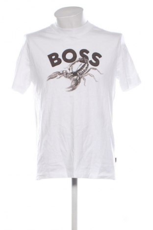Tricou de bărbați Boss Orange, Mărime M, Culoare Alb, Preț 361,99 Lei