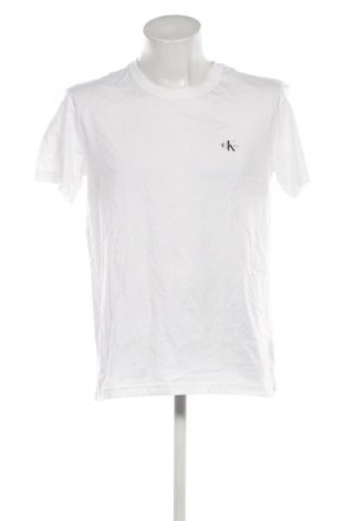 Herren T-Shirt Calvin Klein Jeans, Größe L, Farbe Weiß, Preis € 41,99