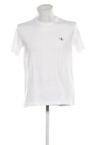 Tricou de bărbați Calvin Klein Jeans, Mărime M, Culoare Alb, Preț 243,99 Lei