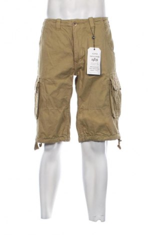 Мъжки къс панталон Alpha Industries, Размер L, Цвят Зелен, Цена 93,99 лв.