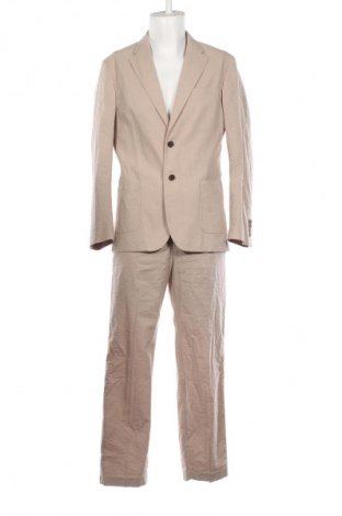 Costum de bărbați Selected Homme, Mărime L, Culoare Bej, Preț 821,00 Lei