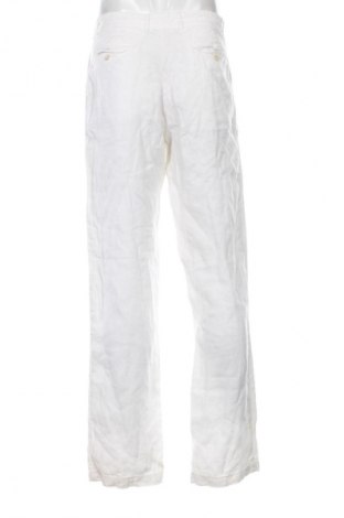 Pantaloni de bărbați 120% Lino, Mărime M, Culoare Alb, Preț 271,00 Lei