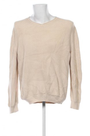 Męski sweter BOSS, Rozmiar L, Kolor Beżowy, Cena 395,99 zł