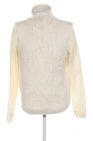 Herrenpullover Berto Lucci, Größe XL, Farbe Weiß, Preis 10,99 €