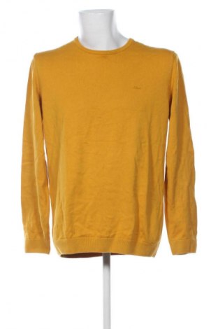 Мъжки пуловер S.Oliver, Размер XL, Цвят Жълт, Цена 21,99 лв.