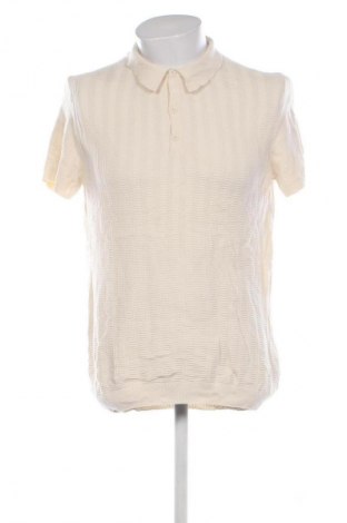 Pulover de bărbați Zara, Mărime L, Culoare Ecru, Preț 98,99 Lei