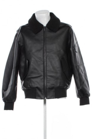 Herren Lederjacke Calvin Klein Jeans, Größe L, Farbe Schwarz, Preis 179,99 €