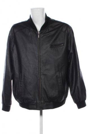 Мъжко кожено яке Henry Morell, Размер XXL, Цвят Черен, Цена 79,16 лв.