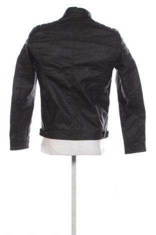 Мъжко кожено яке Jack & Jones, Размер S, Цвят Черен, Цена 152,99 лв.