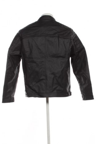 Мъжко кожено яке Jack & Jones, Размер XXL, Цвят Черен, Цена 152,99 лв.