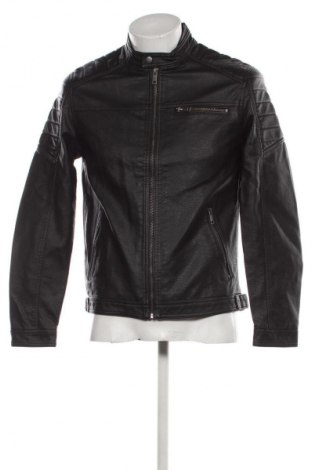 Geacă de piele pentru bărbati Jack & Jones, Mărime M, Culoare Negru, Preț 472,99 Lei