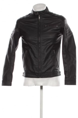 Herren Lederjacke Jack & Jones, Größe S, Farbe Schwarz, Preis 79,99 €