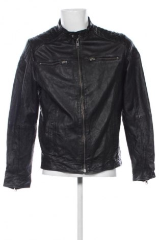 Férfi bőrdzseki Jack & Jones, Méret L, Szín Fekete, Ár 57 048 Ft