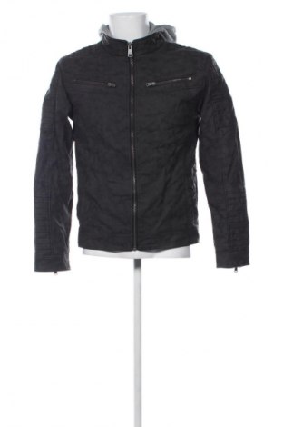 Мъжко кожено яке Jean Pascale, Размер S, Цвят Сив, Цена 18,99 лв.