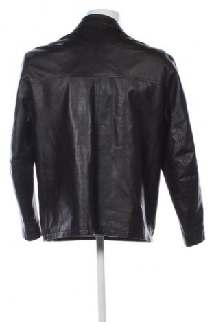 Ανδρικό δερμάτινο μπουφάν Kenneth Cole, Μέγεθος L, Χρώμα Μαύρο, Τιμή 60,07 €