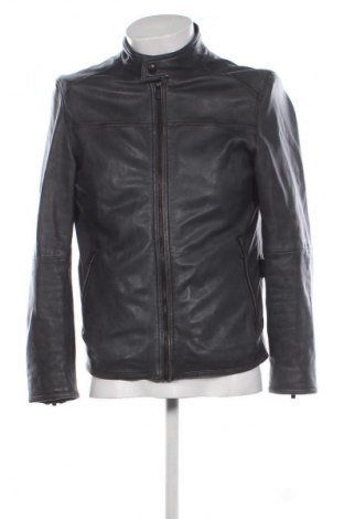 Geacă de piele pentru bărbati Massimo Dutti, Mărime M, Culoare Albastru, Preț 594,74 Lei