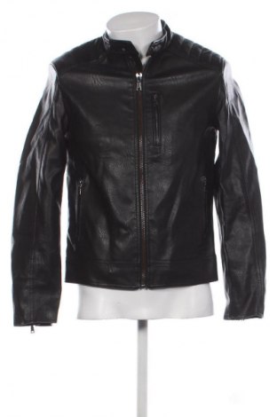 Мъжко кожено яке Reserved, Размер S, Цвят Черен, Цена 29,99 лв.