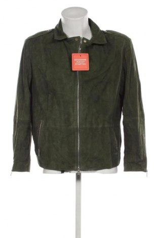 Pánska kožená bunda  Strandfein, Veľkosť M, Farba Zelená, Cena  209,95 €