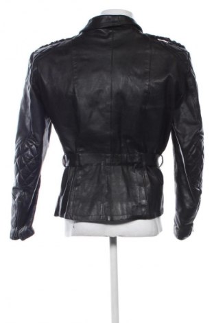Мъжко кожено яке Unbranded, Размер XXL, Цвят Черен, Цена 107,53 лв.