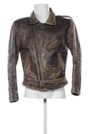 Мъжко кожено яке Unbranded, Размер XL, Цвят Многоцветен, Цена 107,53 лв.