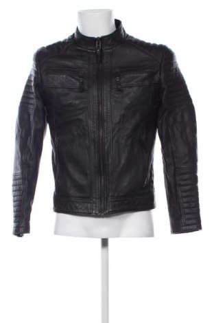 Мъжко кожено яке Unbranded, Размер S, Цвят Черен, Цена 107,00 лв.