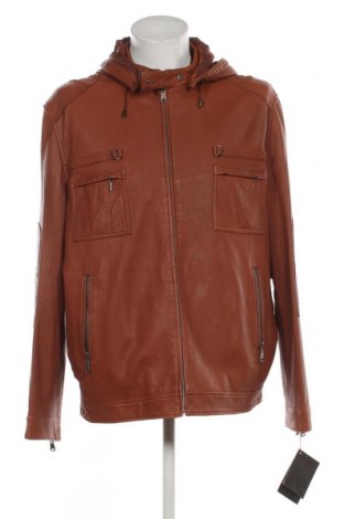 Geacă de piele pentru bărbati Unbranded, Mărime XXL, Culoare Maro, Preț 452,63 Lei