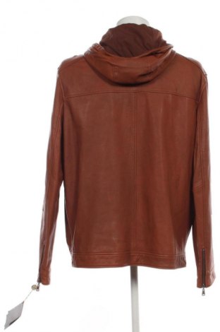 Geacă de piele pentru bărbati Unbranded, Mărime XXL, Culoare Maro, Preț 452,63 Lei