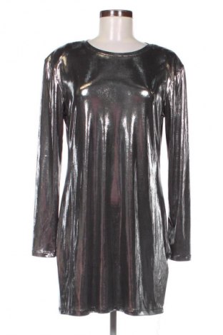 Рокля H&M Divided, Размер L, Цвят Сребрист, Цена 29,00 лв.