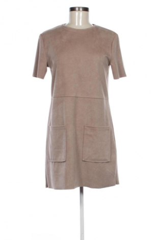 Рокля Zara, Размер S, Цвят Бежов, Цена 62,99 лв.