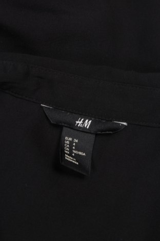 Γυναικείο πουκάμισο H&M, Μέγεθος XS, Χρώμα Μαύρο, Τιμή 9,28 €