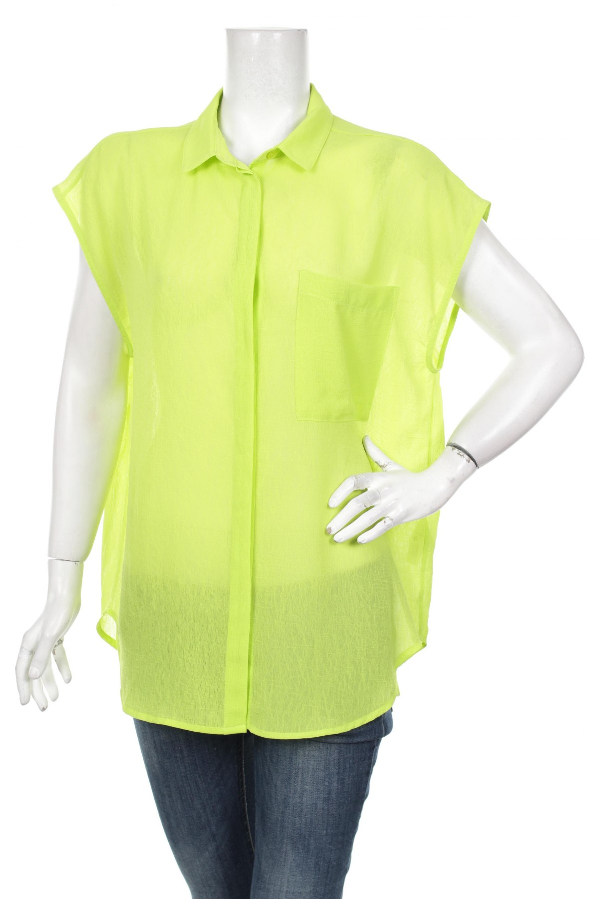 Γυναικείο πουκάμισο Monki, Μέγεθος S, Χρώμα Πράσινο, Τιμή 11,13 €