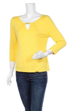 Дамска блуза Design History, Размер M, Цвят Жълт, 95% вискоза, 5% еластан, Цена 11,98 лв.