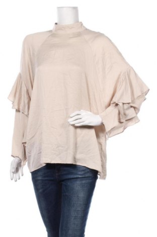 Дамска блуза H&M Conscious Collection, Размер M, Цвят Бежов, Полиестер, Цена 13,20 лв.
