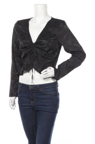 Дамска блуза H&M Divided, Размер M, Цвят Черен, 97% полиестер, 3% еластан, Цена 13,00 лв.