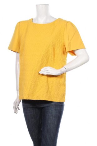 Дамска блуза Un Deux Trois, Размер XL, Цвят Жълт, 69% полиестер, 29% вискоза, 2% еластан, Цена 51,75 лв.