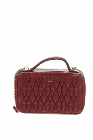 Дамска чанта Furla, Цвят Червен, Естествена кожа, Цена 516,75 лв.