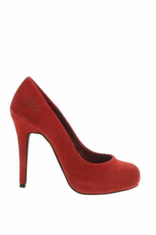 Дамски обувки Ed Hardy, Размер 37, Цвят Оранжев, Естествен велур, Цена 75,60 лв.