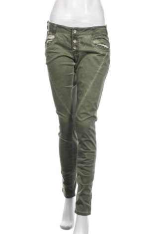 Дамски панталон Buena Vista, Размер S, Цвят Зелен, 98% памук, 2% еластан, Цена 15,22 лв.