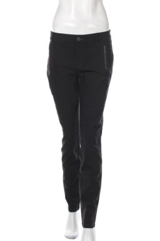 Дамски панталон Carla F., Размер M, Цвят Черен, 70% вискоза, 26% полиамид, 4% еластан, Цена 9,19 лв.