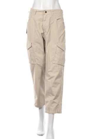 Дамски панталон Napapijri, Размер S, Цвят Бежов, Памук, Цена 43,80 лв.