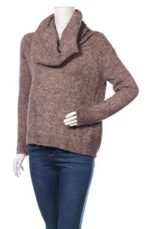 Дамски пуловер ONLY, Размер M, Цвят Кафяв, 49% акрил, 26% вълна, 22% полиестер, 3% еластан, Цена 16,80 лв.
