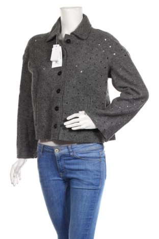 Γυναικείο παλτό Cacharel, Μέγεθος M, Χρώμα Γκρί, Μαλλί, Τιμή 72,81 €