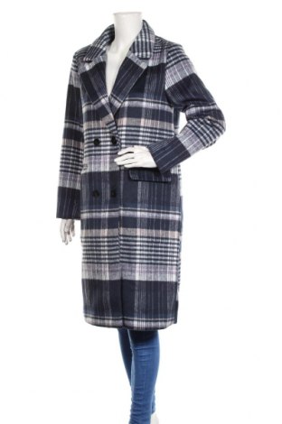 Дамско палто Ichi, Размер M, Цвят Син, 90% полиестер, 10% вълна, Цена 179,25 лв.