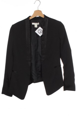Дамско сако H&M, Размер XS, Цвят Черен, Вискоза, Цена 12,80 лв.