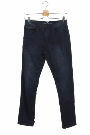 Dziecięce jeansy, Rozmiar 15-18y/ 170-176 cm, Kolor Niebieski, 83% bawełna, 15% poliester, 2% elastyna, Cena 38,40 zł